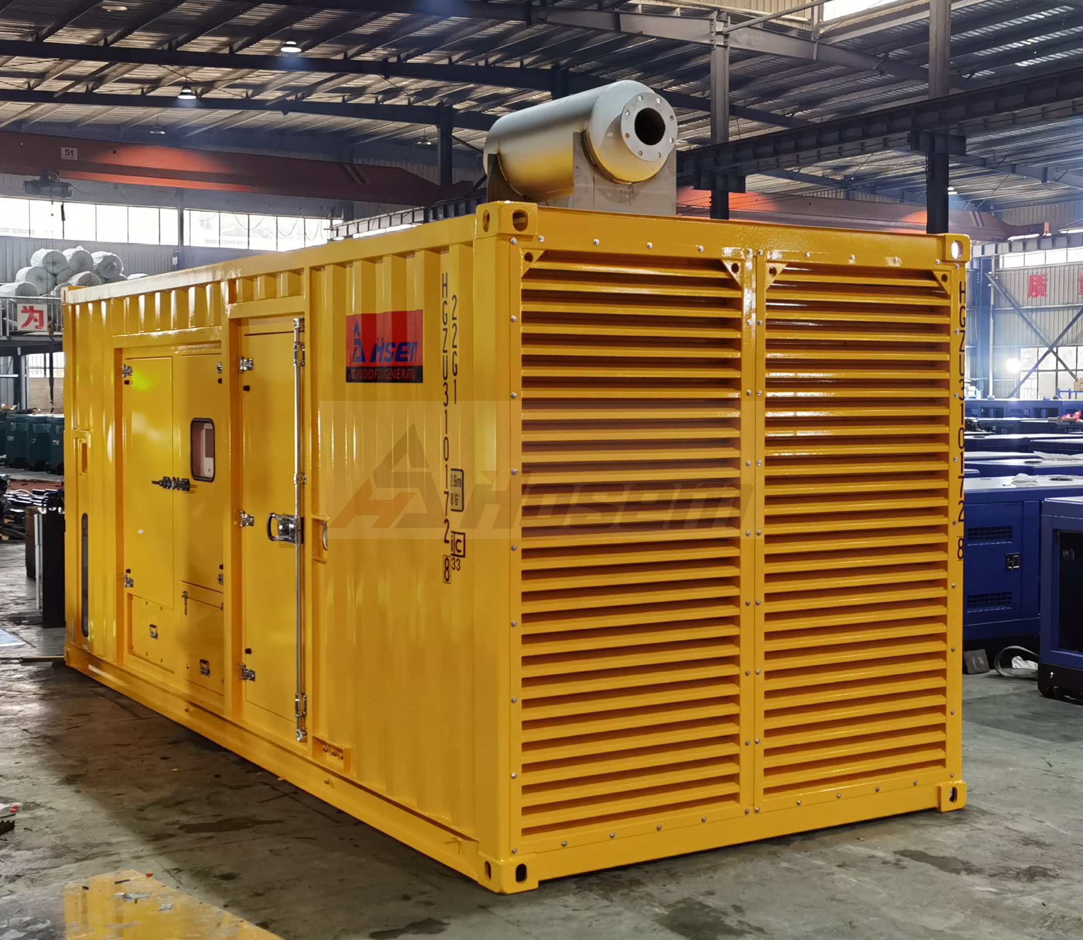 दक्षिण अमेरिका के लिए कमिंस डीजल इंजन के साथ होसेम पावर 700kW डीजल जनरेटर (1)